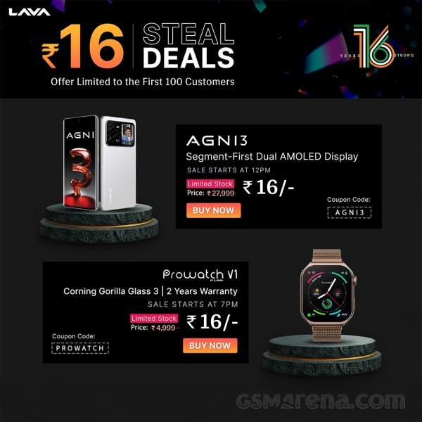 **Lava Celebrates 16th Anniversary with Exclusive Discounts and Flash Sale**